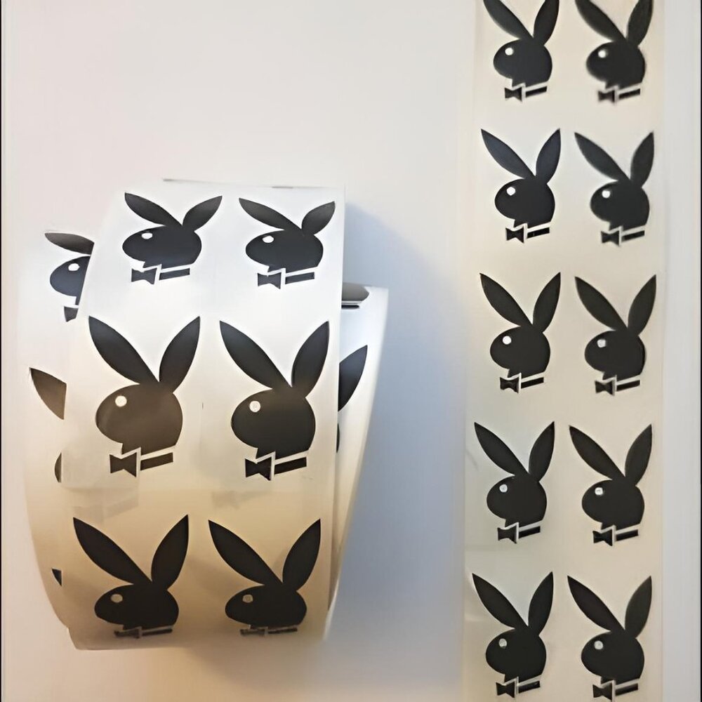LOT AUTHENTIC BLACK PLAYBOY BUNNY TANNING STICKERS